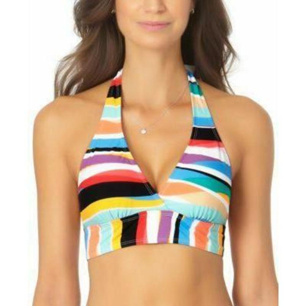 MSRP $58 Anne Cole Banded Halter Bikini Top Size XS